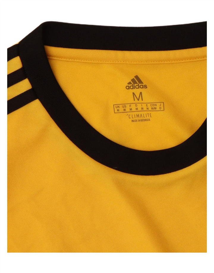 Adidas Homme Climalite T-Shirt Haut Jaune Moyen Polyester