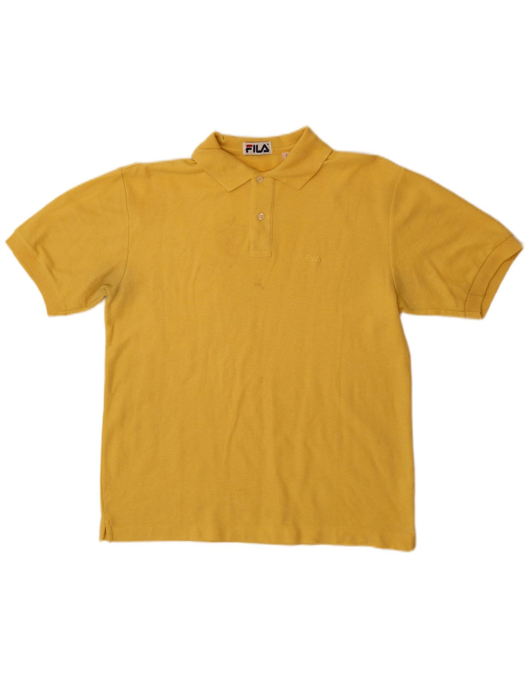 Fila Polo Homme IT 48 Coton Jaune Moyen