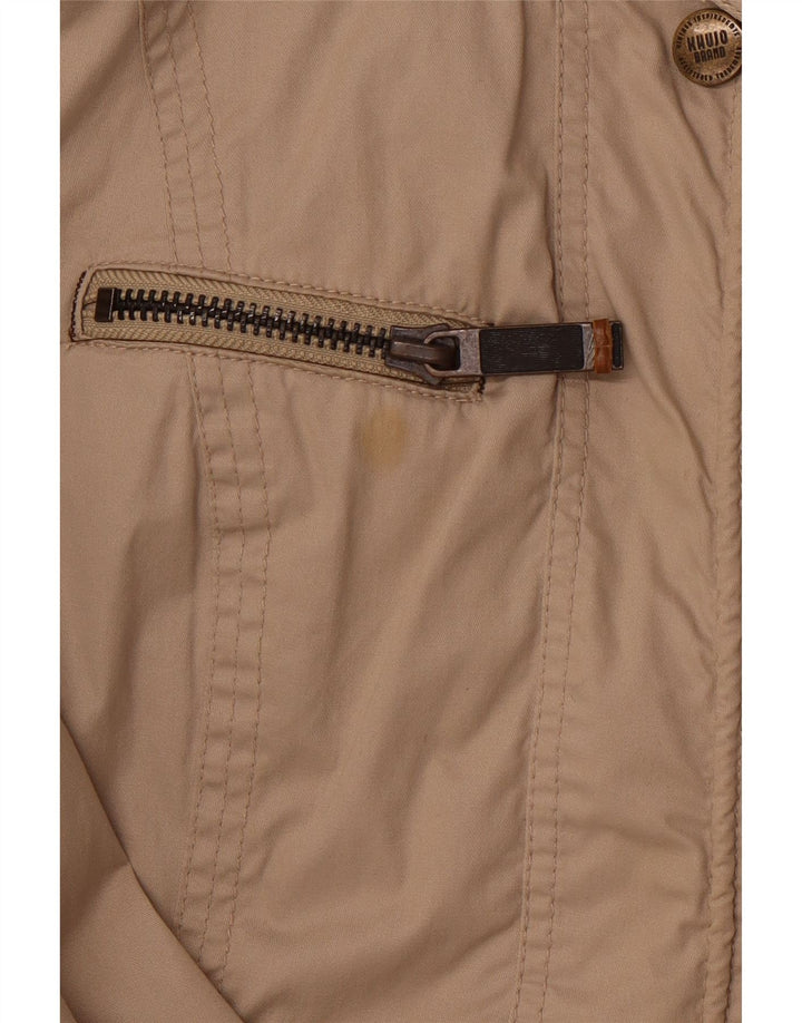 KHUJO Veste utilitaire pour femme UK 14 Coton beige moyen