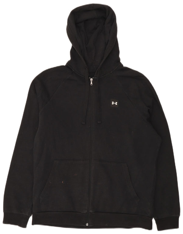 Under Armour Sweat à Capuche Cold Gear Zip Homme Noir Moyen Coton