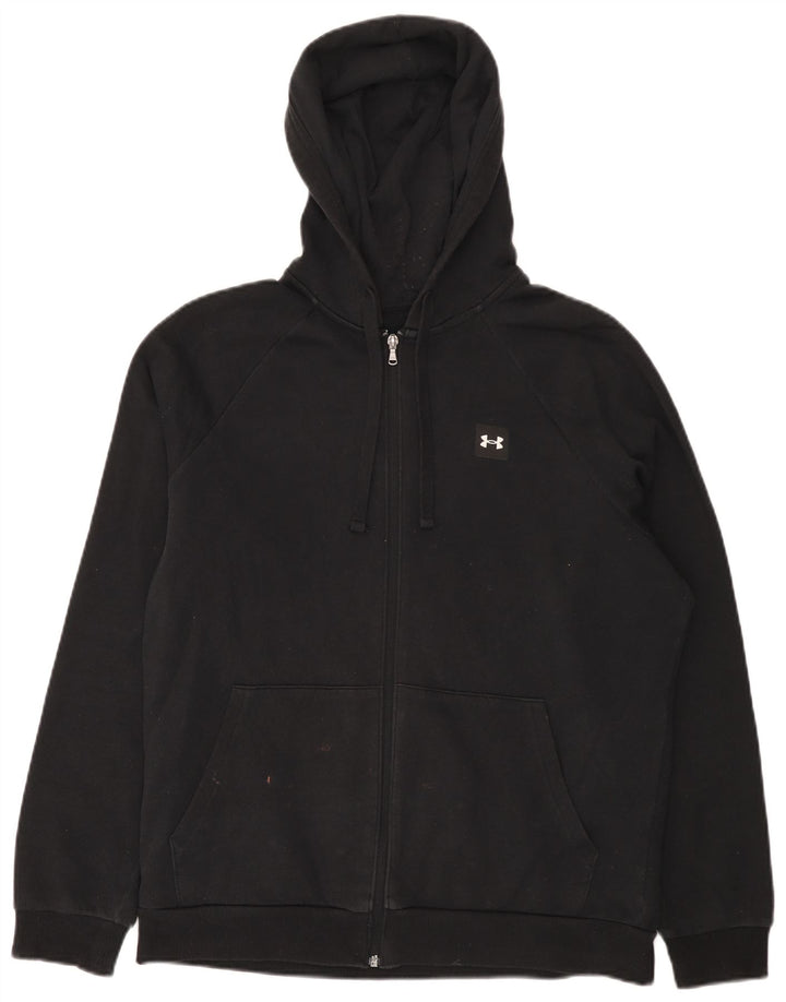 Under Armour Sweat à Capuche Cold Gear Zip Homme Noir Moyen Coton