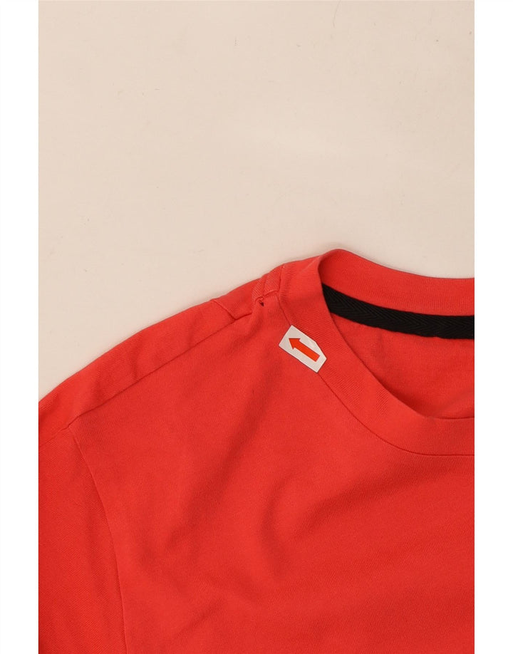 ADIDAS T-shirt graphique pour femme UK 14 Rouge moyen