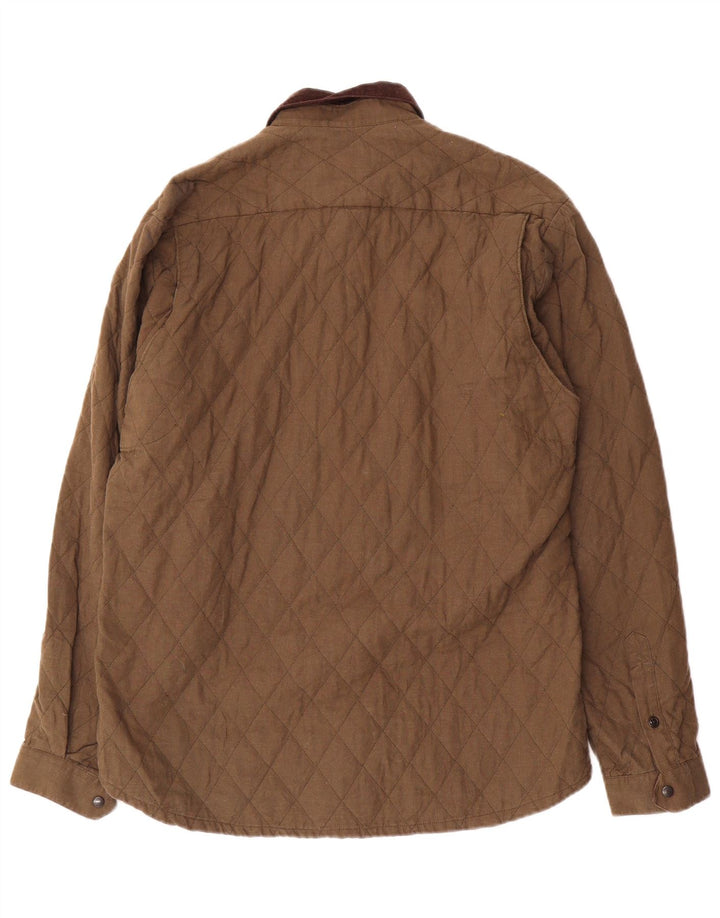 Barbour Veste matelassée pour homme UK 40 Grand coton kaki