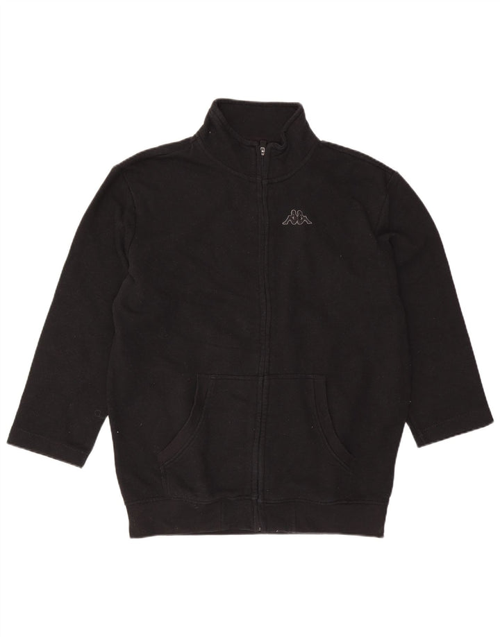 Kappa Veste de survêtement surdimensionnée pour femme UK 18 XL Noir Coton