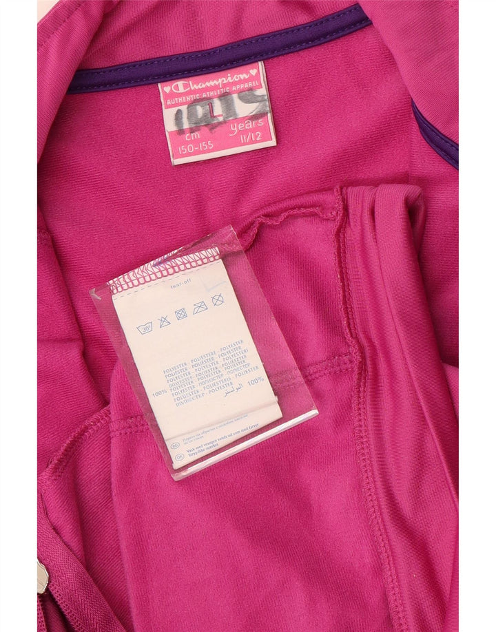 CHAMPION Veste de Survêtement Graphique Fille 11-12 Ans Grand Rose