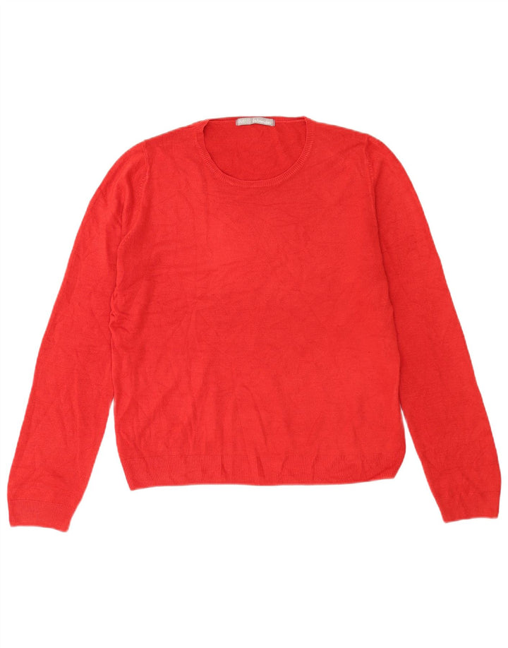 Marks & Spencer Pull à col rond pour femme UK 14 Large Rouge