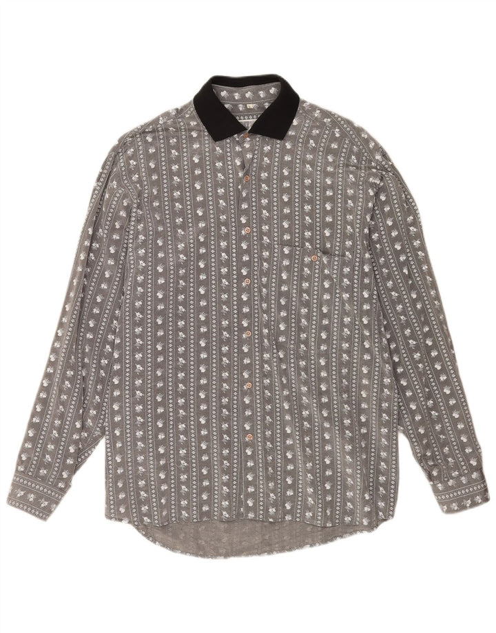 Mac Chemise Homme Grand Gris Floral