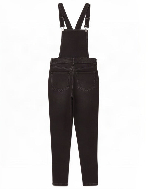 Fat Face Salopette Slim Jeans UK 8 Small W25 L26 Coton Noir