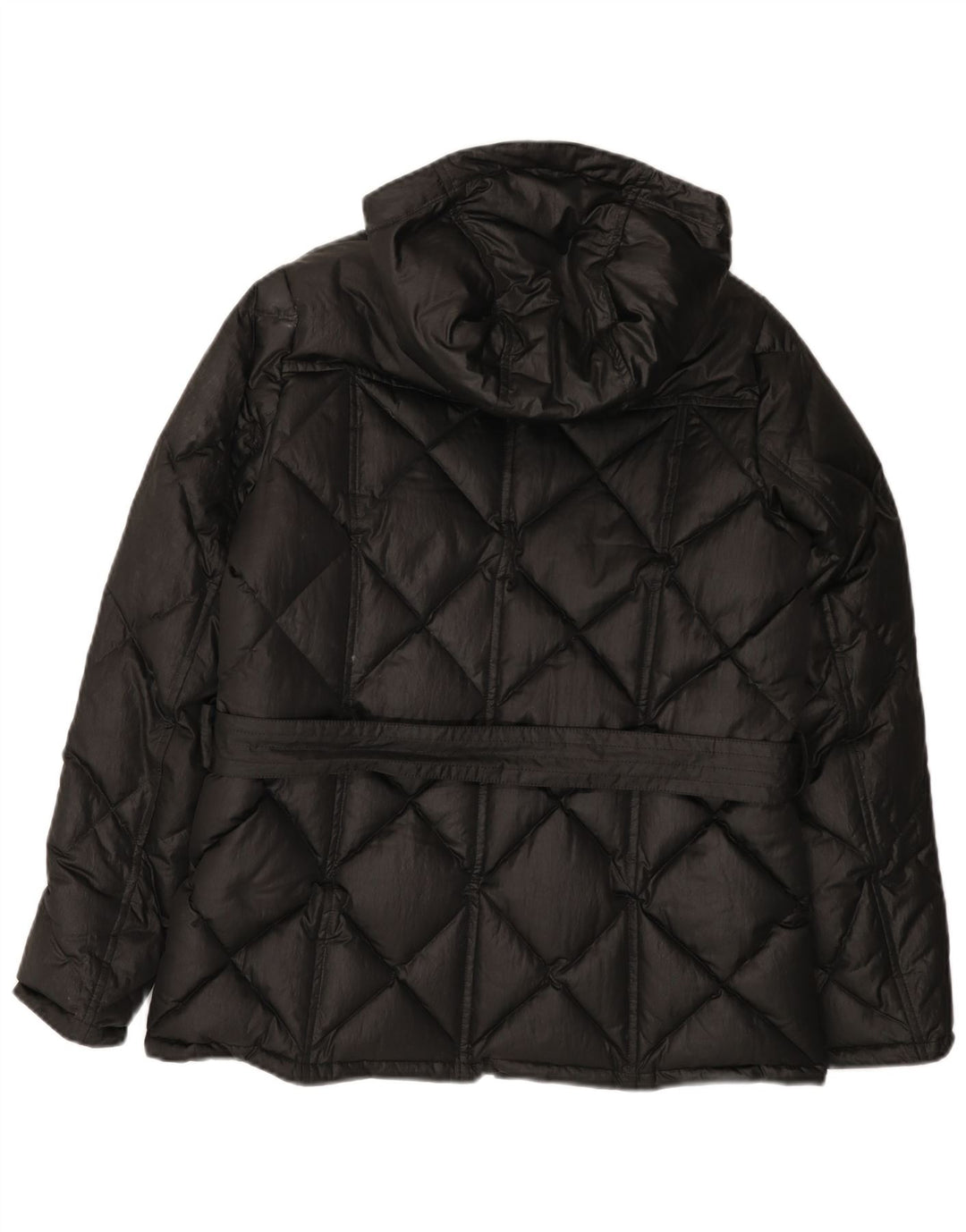 BARBOUR Veste matelassée à capuche pour femme UK 14 Large Noir