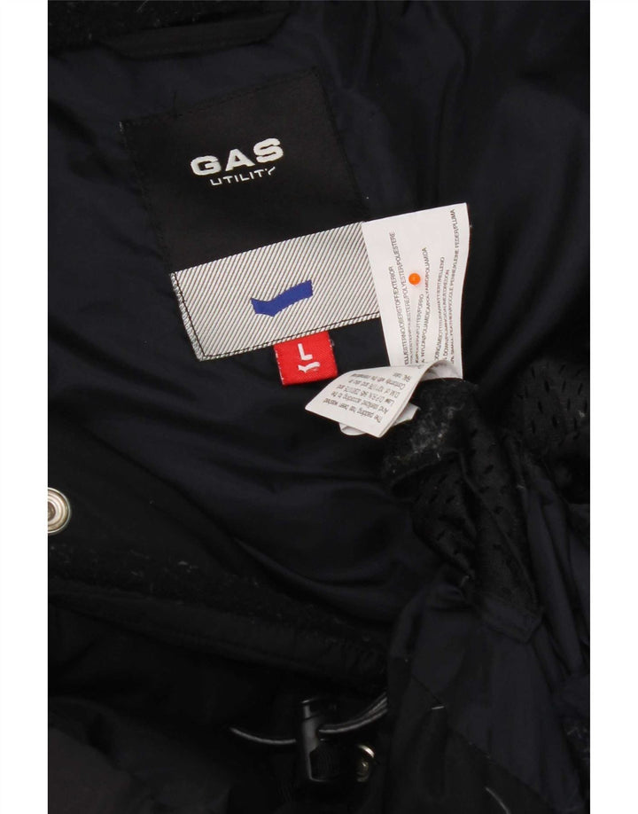 Gas Manteau rembourré à capuche utilitaire pour homme UK 40 Large Bleu marine Polyester