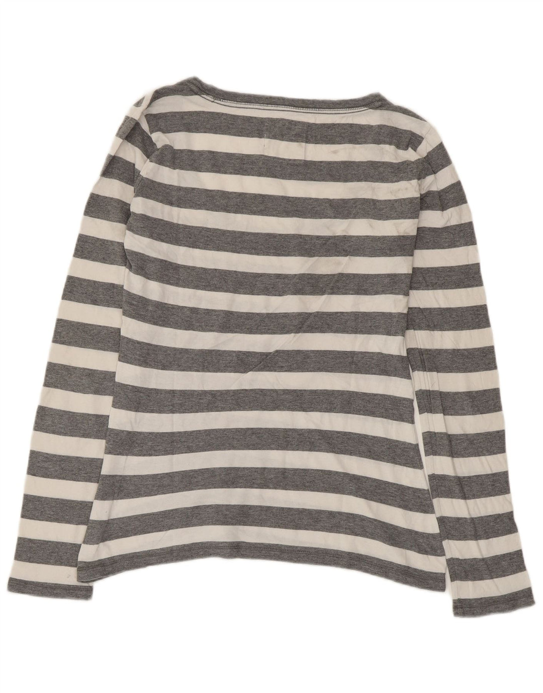 Hollister Haut à manches longues pour femme UK 12 Gris moyen rayé