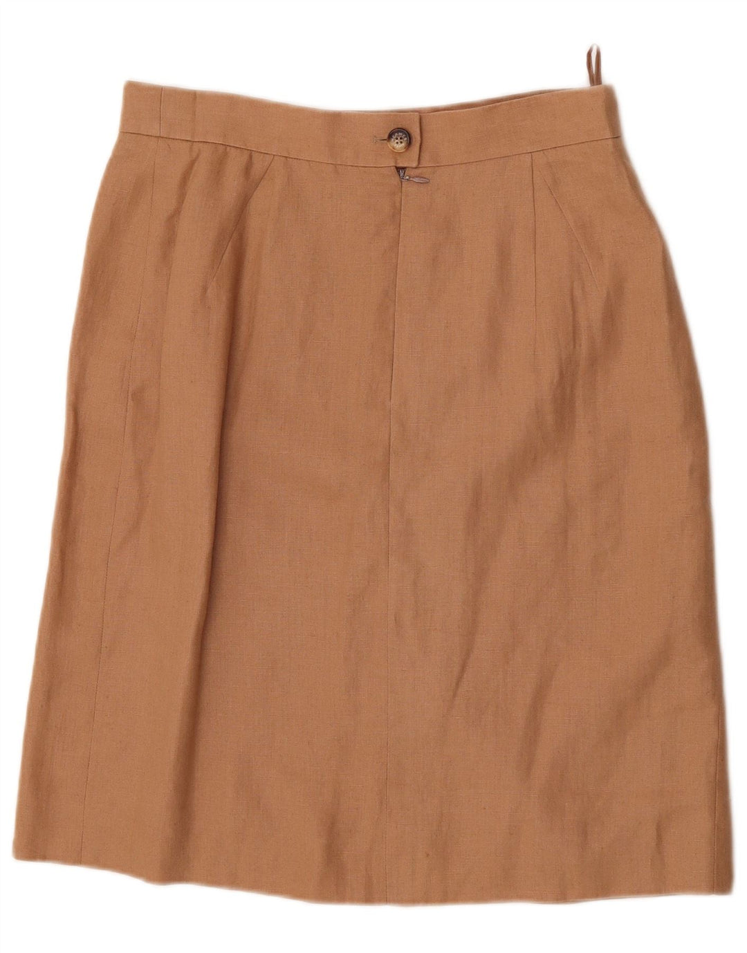 HERMES Jupe Droite Femme IT 44 Medium W30 Lin Beige