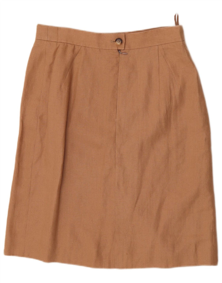 HERMES Jupe Droite Femme IT 44 Medium W30 Lin Beige