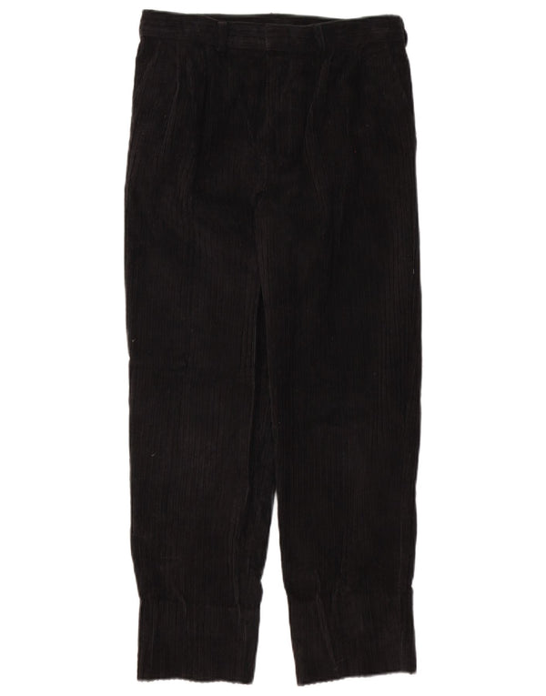 St. Bernard Pantalon en velours côtelé pour femme W28 L26 Coton noir