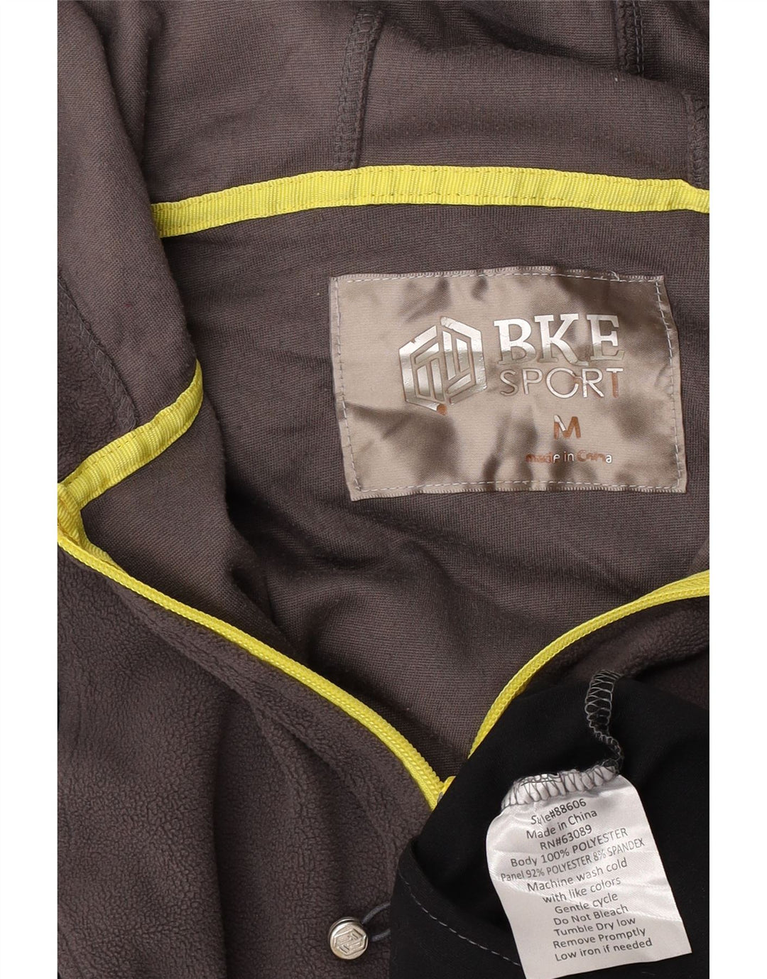 BKE Veste polaire à capuche pour femme UK 14 Gris moyen Colorblock Polyester