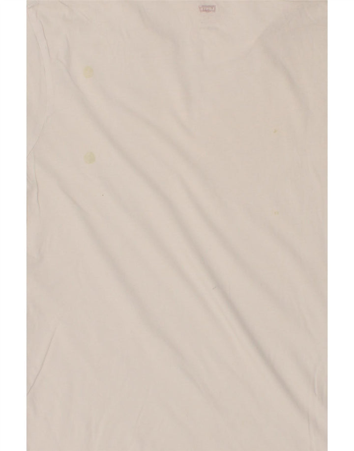 LEVI'S Mens T-Shirt Top Small White Cotton Vintage Levi's and Second-Hand Levi's from Messina Hembry 