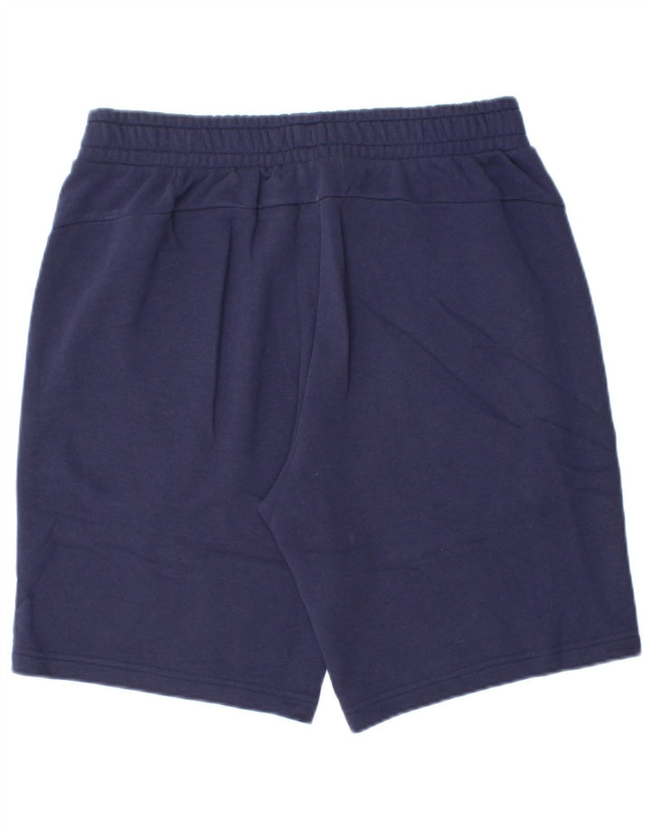 Puma Short de sport graphique pour homme en coton bleu marine Taille L