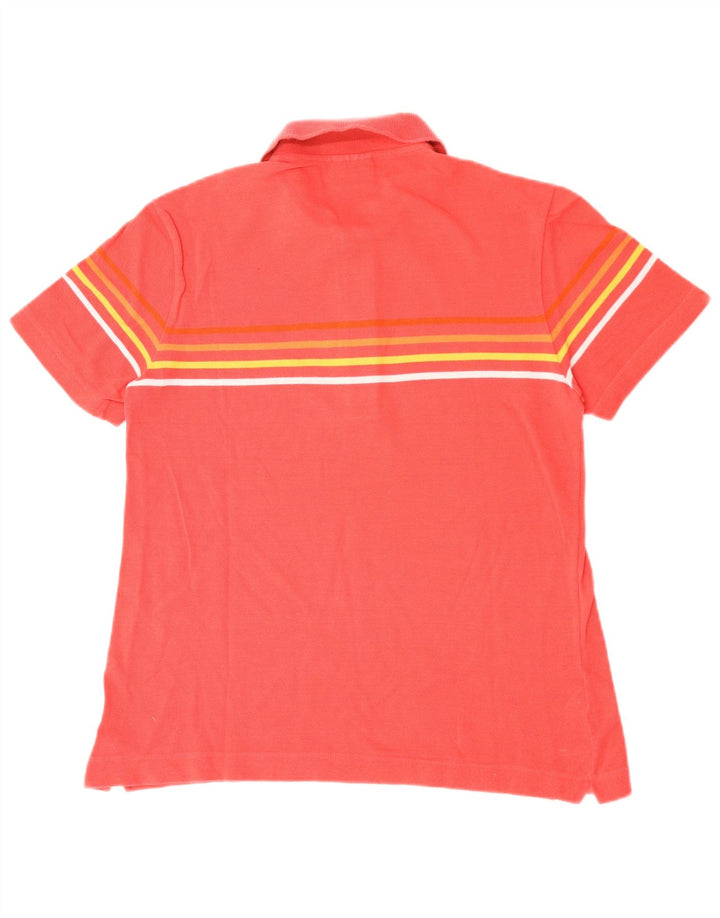 LACOSTE Polo Homme Taille 3 Petit Coton Rayé Rose