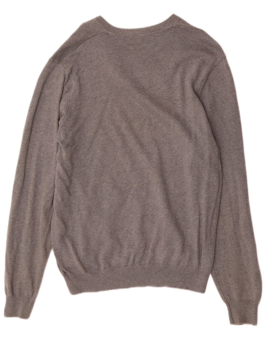 Marks & Spencer Pull Blue Harbor Col V Homme Gris Moyen Coton