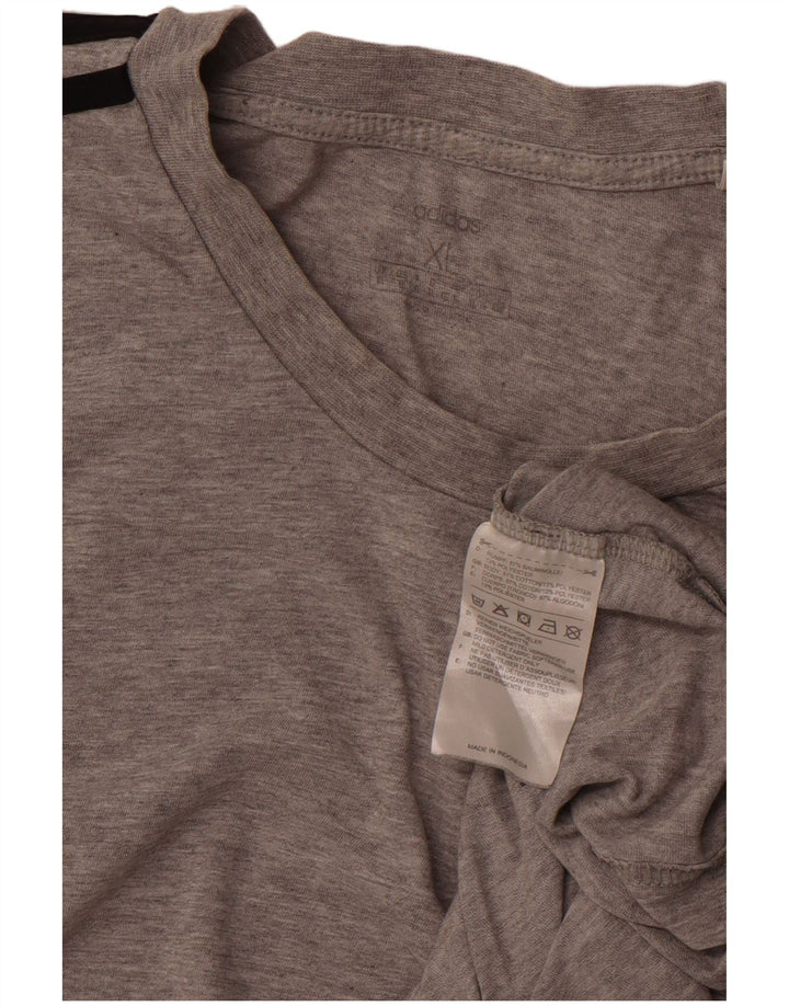 ADIDAS T-Shirt Homme Top XL Gris Coton