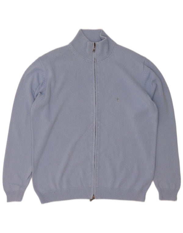 Conte of Florence Pull Cardigan Homme Grand Bleu Coton