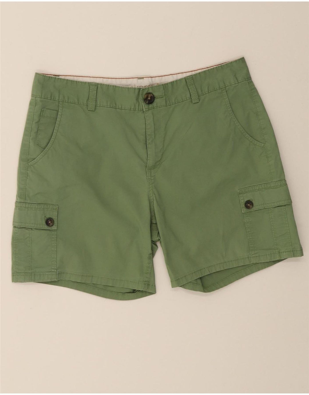 DOCKERS Womens Cargo Shorts US 8 Medium W32  Green Cotton Vintage Dockers and Second-Hand Dockers from Messina Hembry 