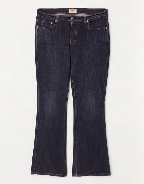 Levi's Jean Bootcut Femme US 12 Large W32 L30 Bleu Marine Coton