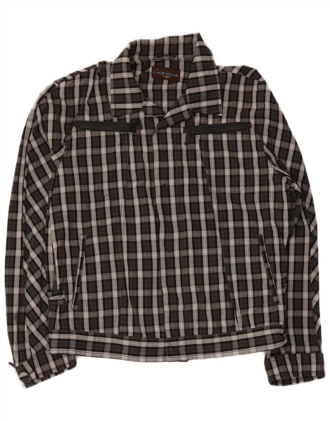veste bomber femme vintage UK 20 2XL Gris Check Polyamide