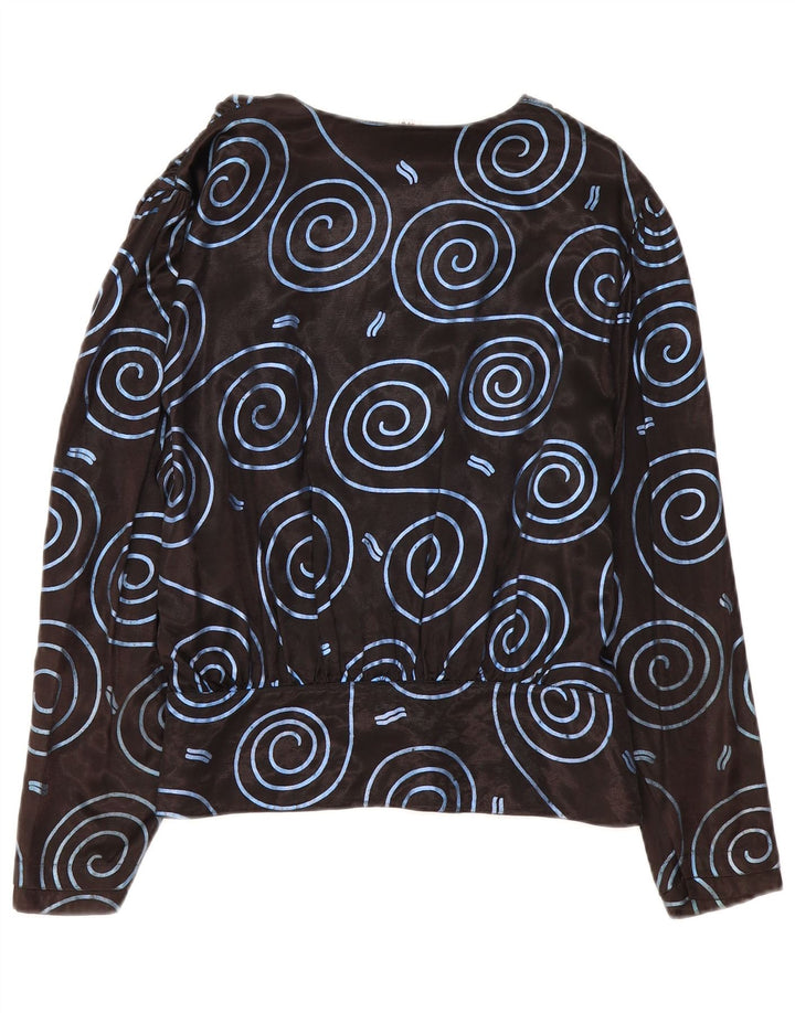 TRU Chemisier à motif abstrait pour femme IT 42 Noir moyen