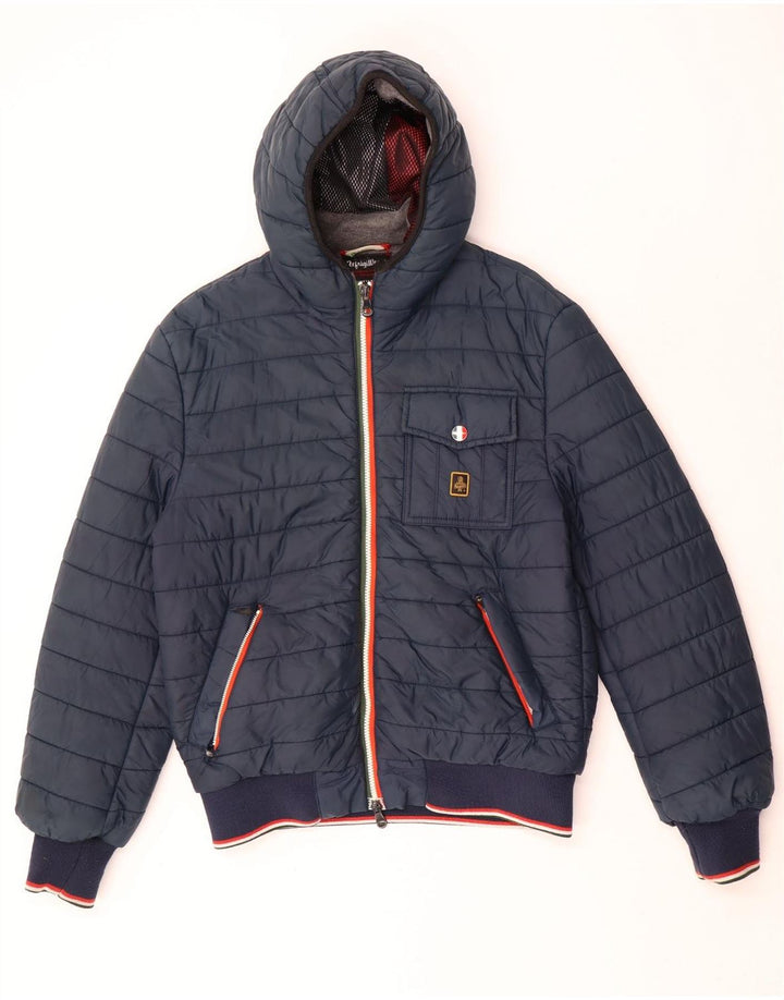 Refrigiwear Sixty spa Veste matelassée à capuche pour homme IT 50 Large Bleu marine