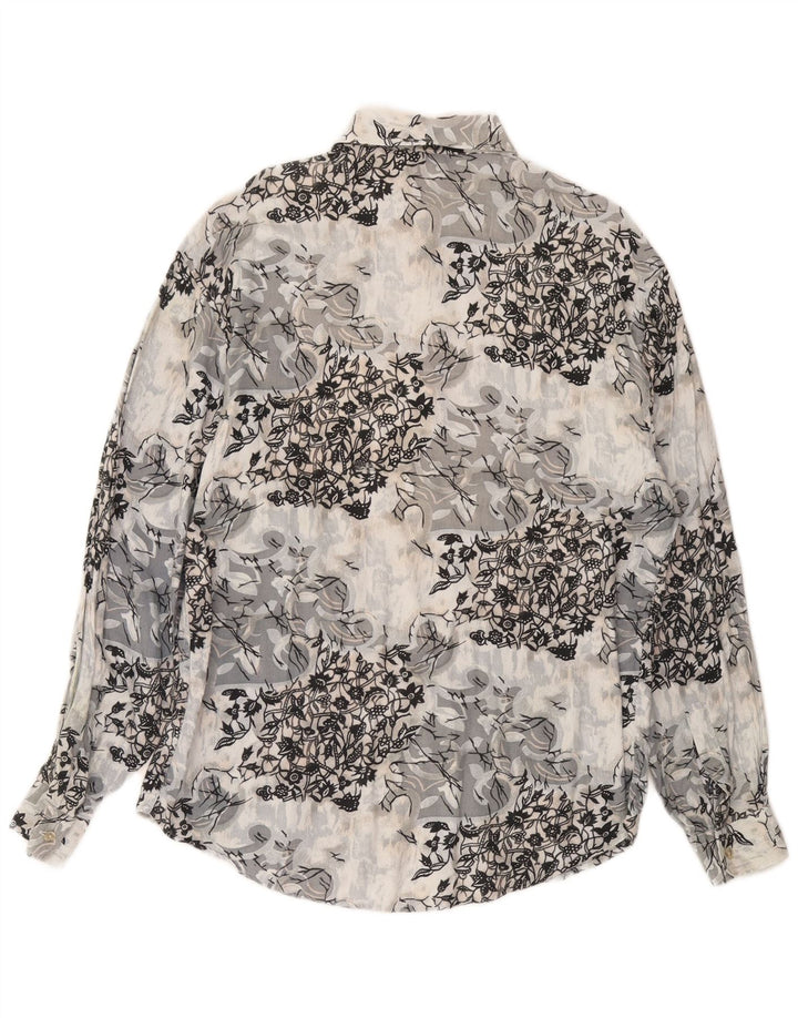 CRIVER Chemise Homme Gris Moyen Floral Viscose