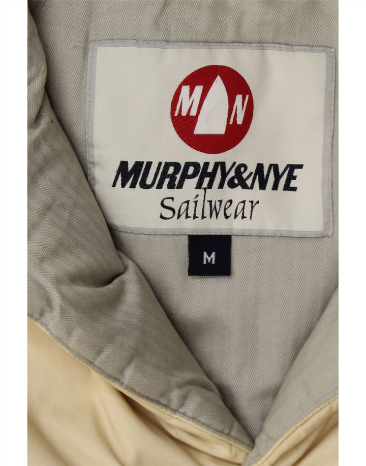 Murphy & Nye Gilet rembourré pour homme UK 38 Medium Blanc cassé