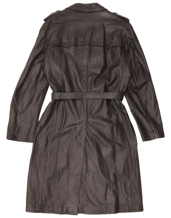 manteau en cuir homme vintage UK 38 Cuir noir moyen