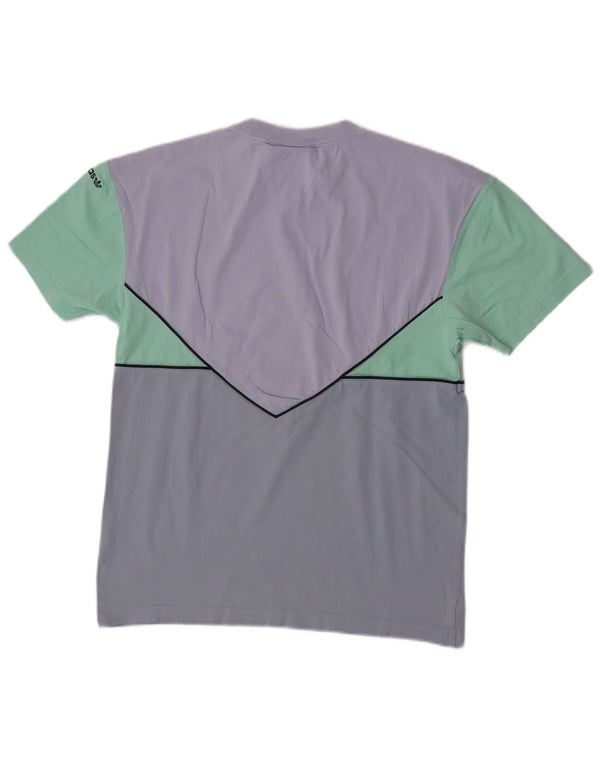 Adidas T-shirt graphique pour homme en coton multicolore colour block