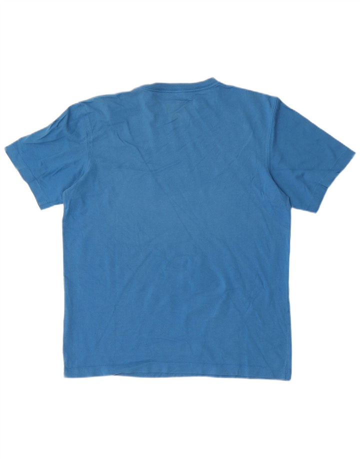 Timberland Tee-Shirt Regular Fit Graphic Homme Bleu Moyen Coton