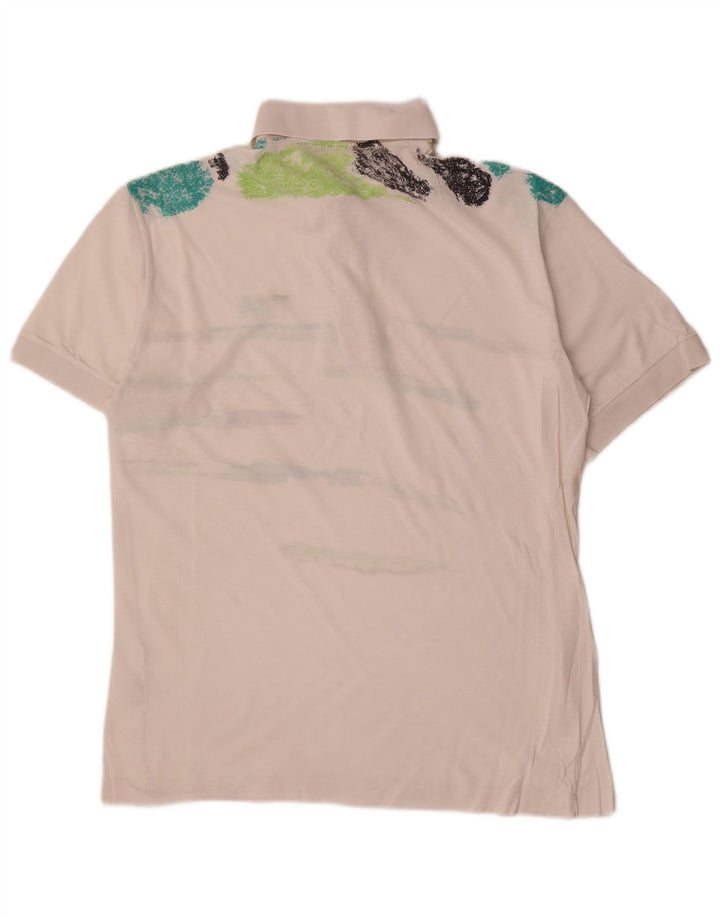 Fila Polo Homme IT 48 Medium Off White Rayé