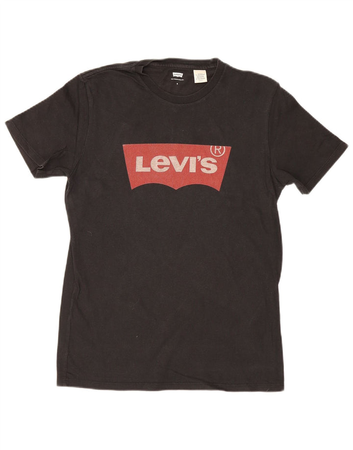 Levi's T-Shirt Graphique Homme Petit Noir Coton