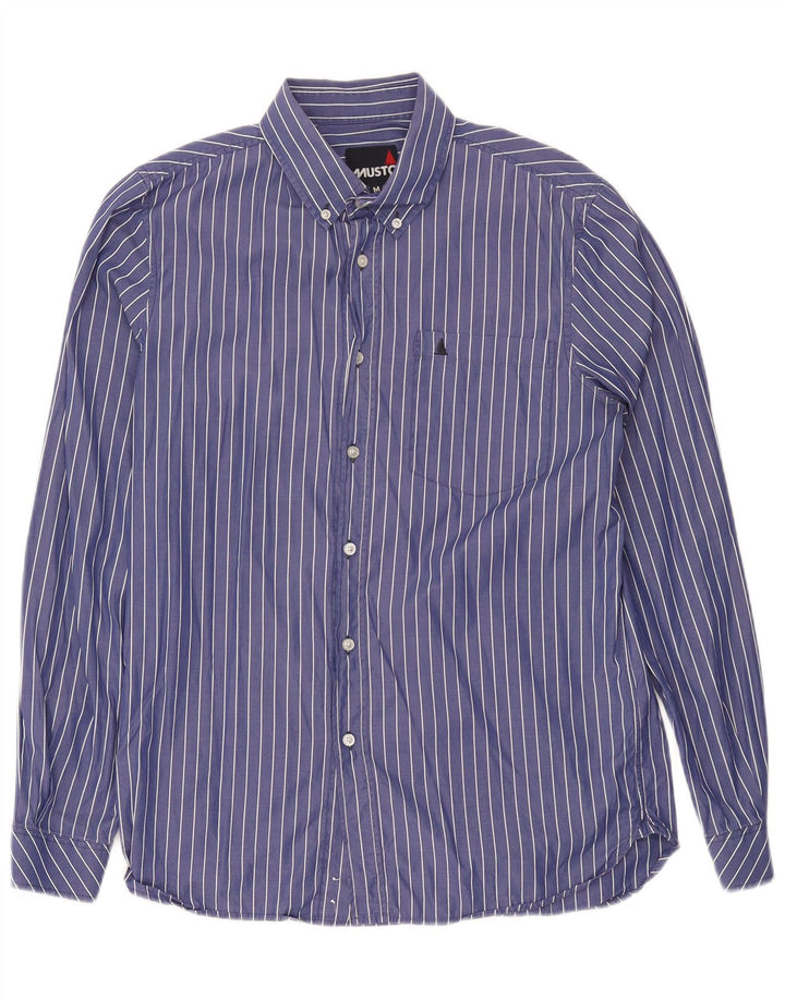 Musto Chemise Homme Bleu Moyen Rayures