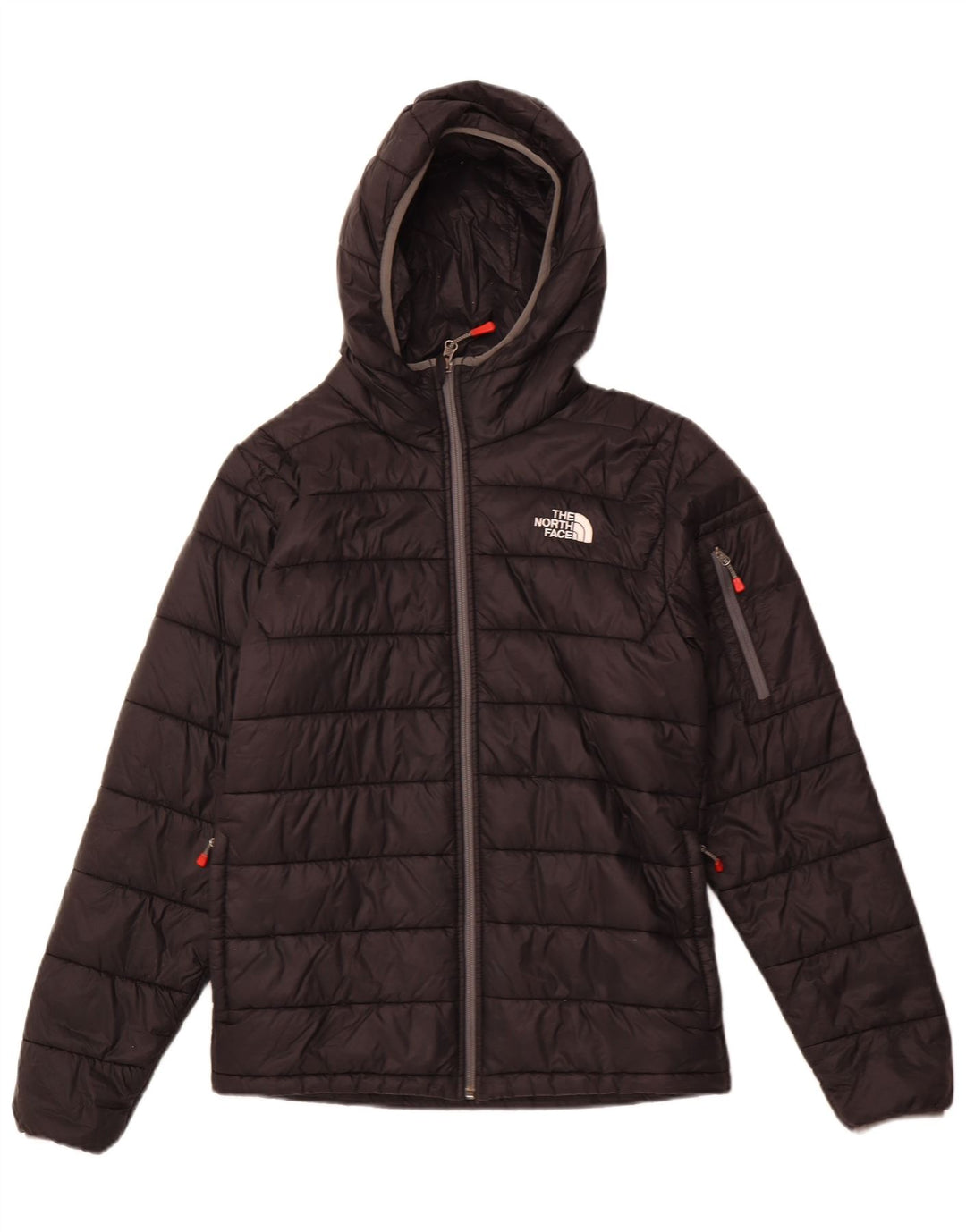 THE NORTH FACE Veste matelassée à capuche pour hommes UK 36 Small Black Nylon