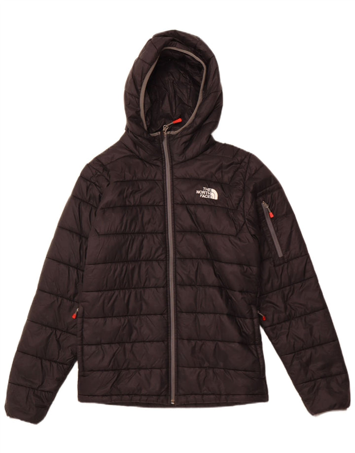 THE NORTH FACE Veste matelassée à capuche pour hommes UK 36 Small Black Nylon