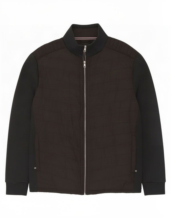 Marks & Spencer Veste matelassée pour homme UK 42 XL Noir Colourblock Coton