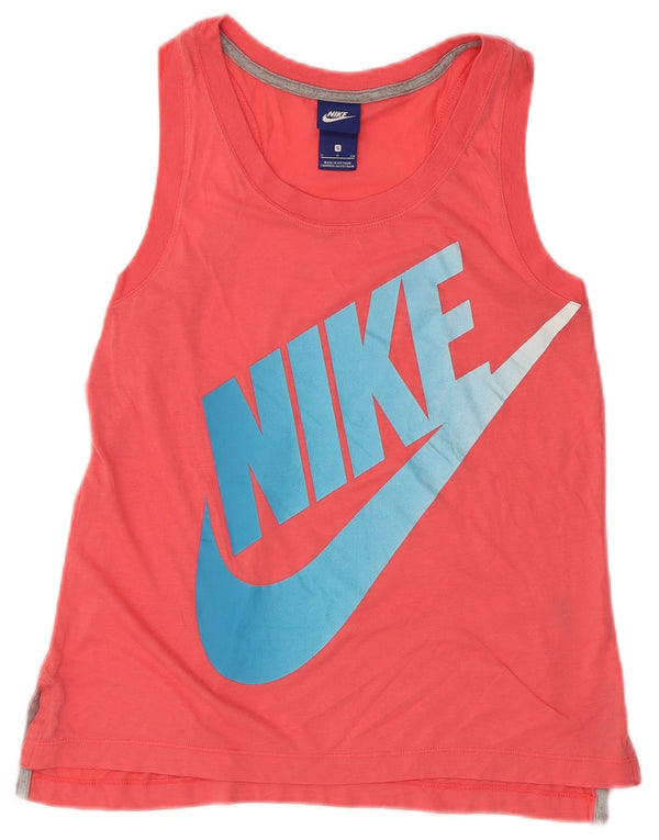 NIKE Débardeur graphique pour femme UK 10 Petit Rose Polyester