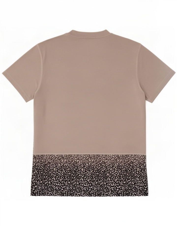 Nike Homme Dri Fit Graphic T-Shirt Haut Gris Moyen Géométrique Polyester