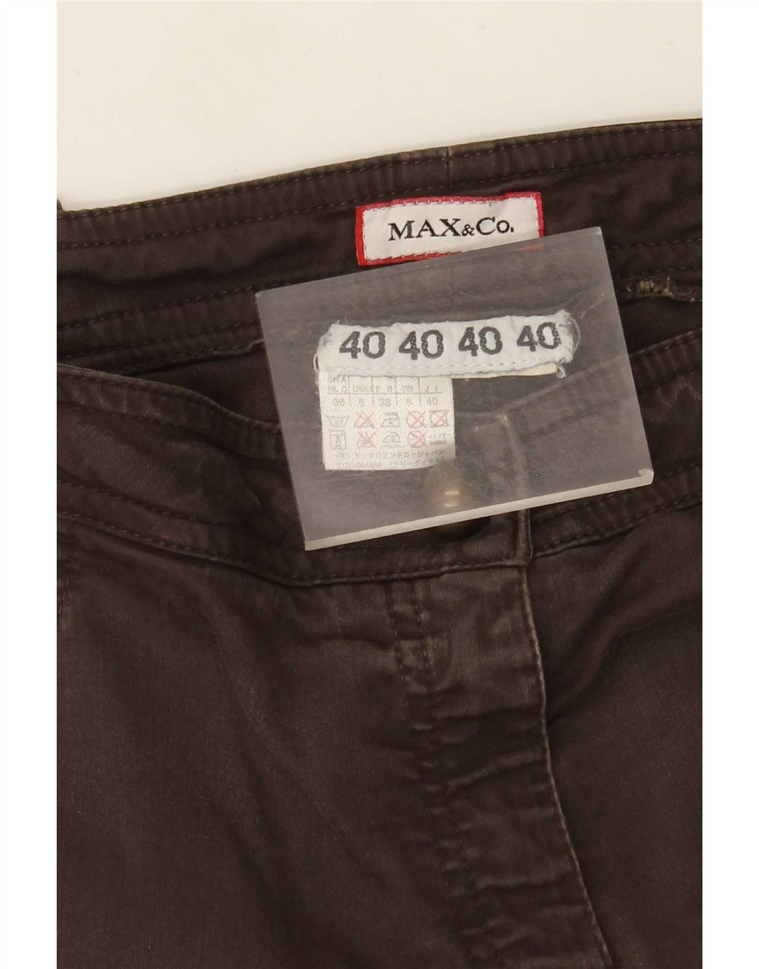 Max&Co. Pantalon Cargo Slim Femme UK 8 Small W30 L29 Marron