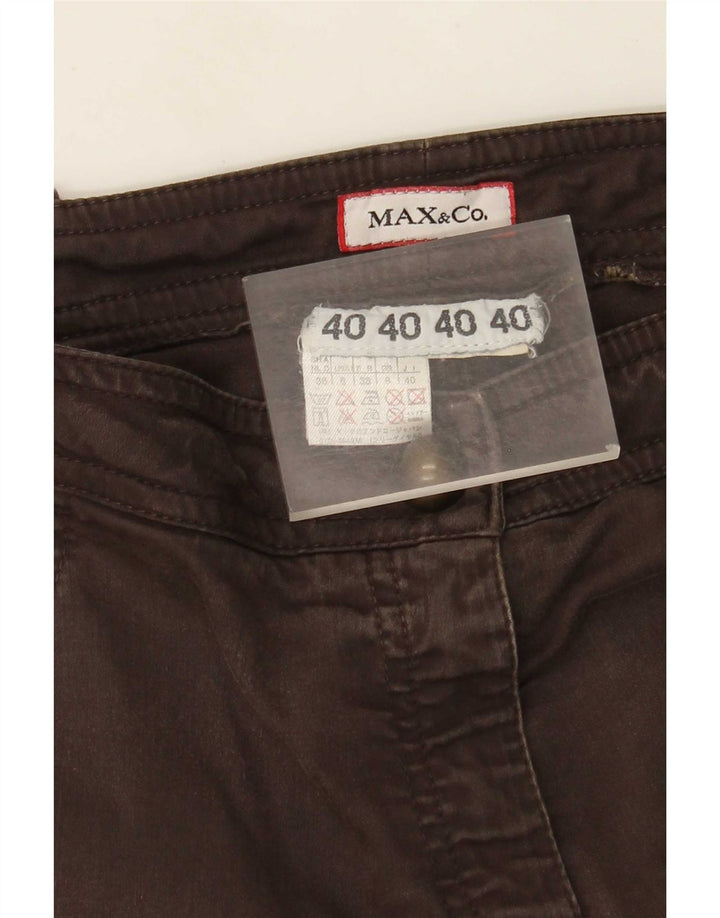 Max&Co. Pantalon Cargo Slim Femme UK 8 Small W30 L29 Marron