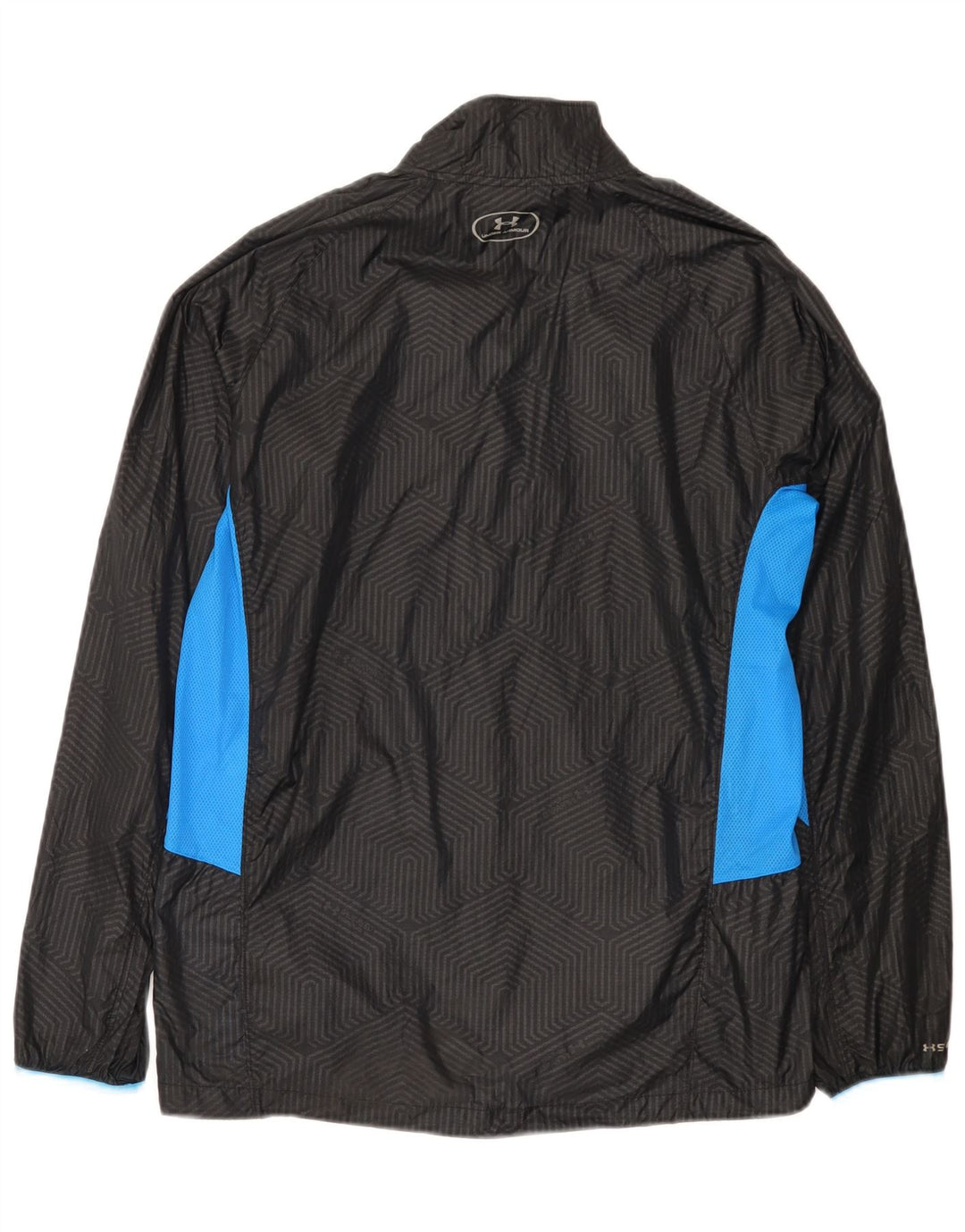 Under Armour Veste de pluie pour homme UK 38 Medium Noir Colorblock Nylon