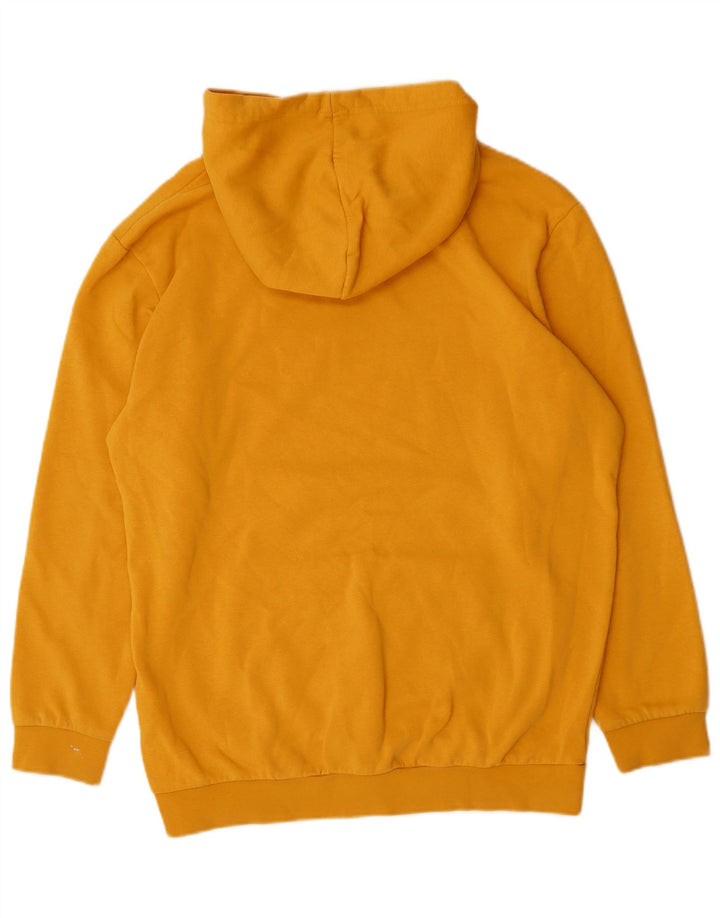 PUMA Pull à capuche coupe ample pour homme, petit, jaune, coton