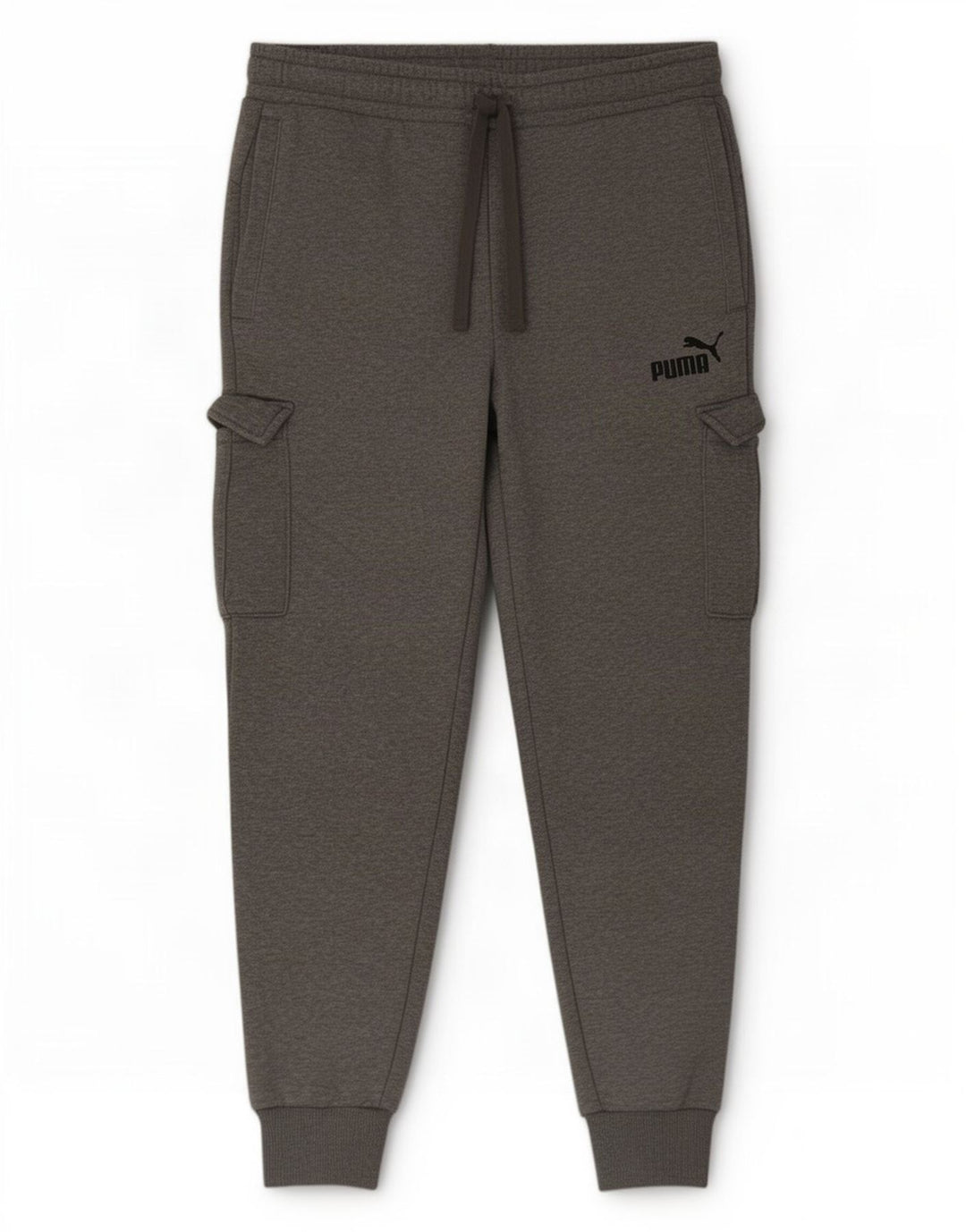 Puma Pantalon de survêtement cargo pour homme en coton gris Taille L