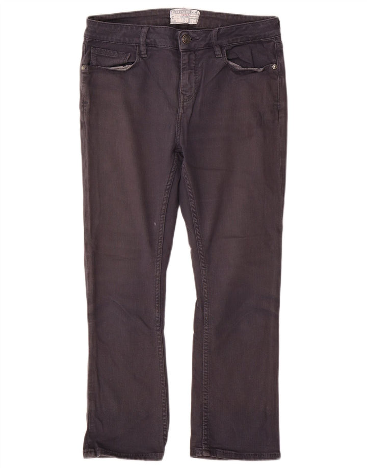 Fat Face Jean court pour femme UK 10 Small W28 L23 Gris Coton