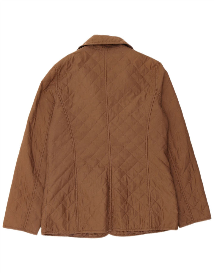Michael Kors Veste matelassée pour femme UK 14 Polyester marron moyen